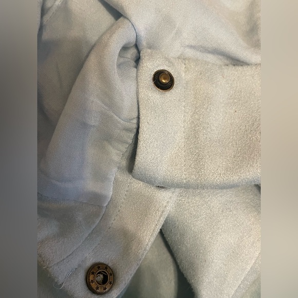 Altar’d State velvet baby blue skirt - Picture 5 of 6